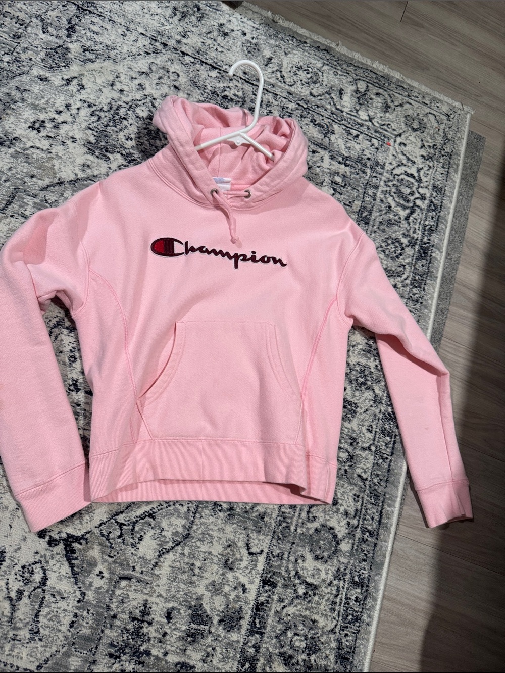 Crop vintage champion hooded sweatshirt from urban outfitters